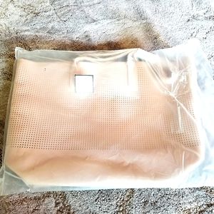 Macy's rosie pink tote bag NWT